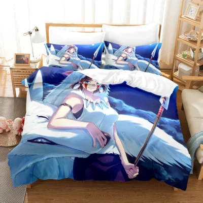 3D Princess Mononoke Cartoon Print Duvet Cover Set Bedding Sets Twin Full Queen King Size Soft 1 - Princess Mononoke Store