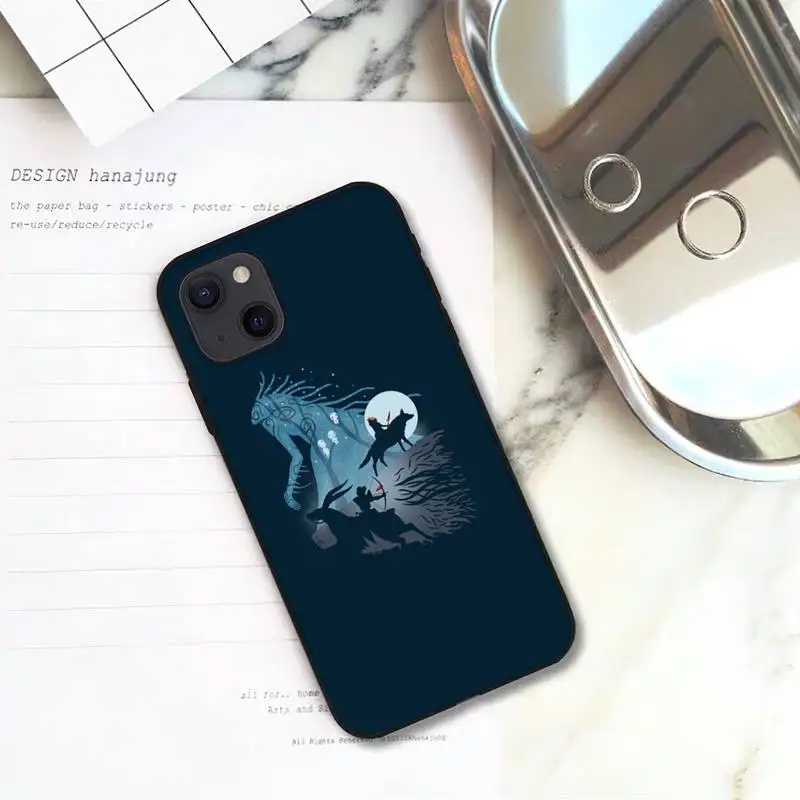 RUICHI Anime Princess Mononoke Phone Case For iPhone 11 12 Mini 13 Pro XS Max X 7 - Princess Mononoke Store