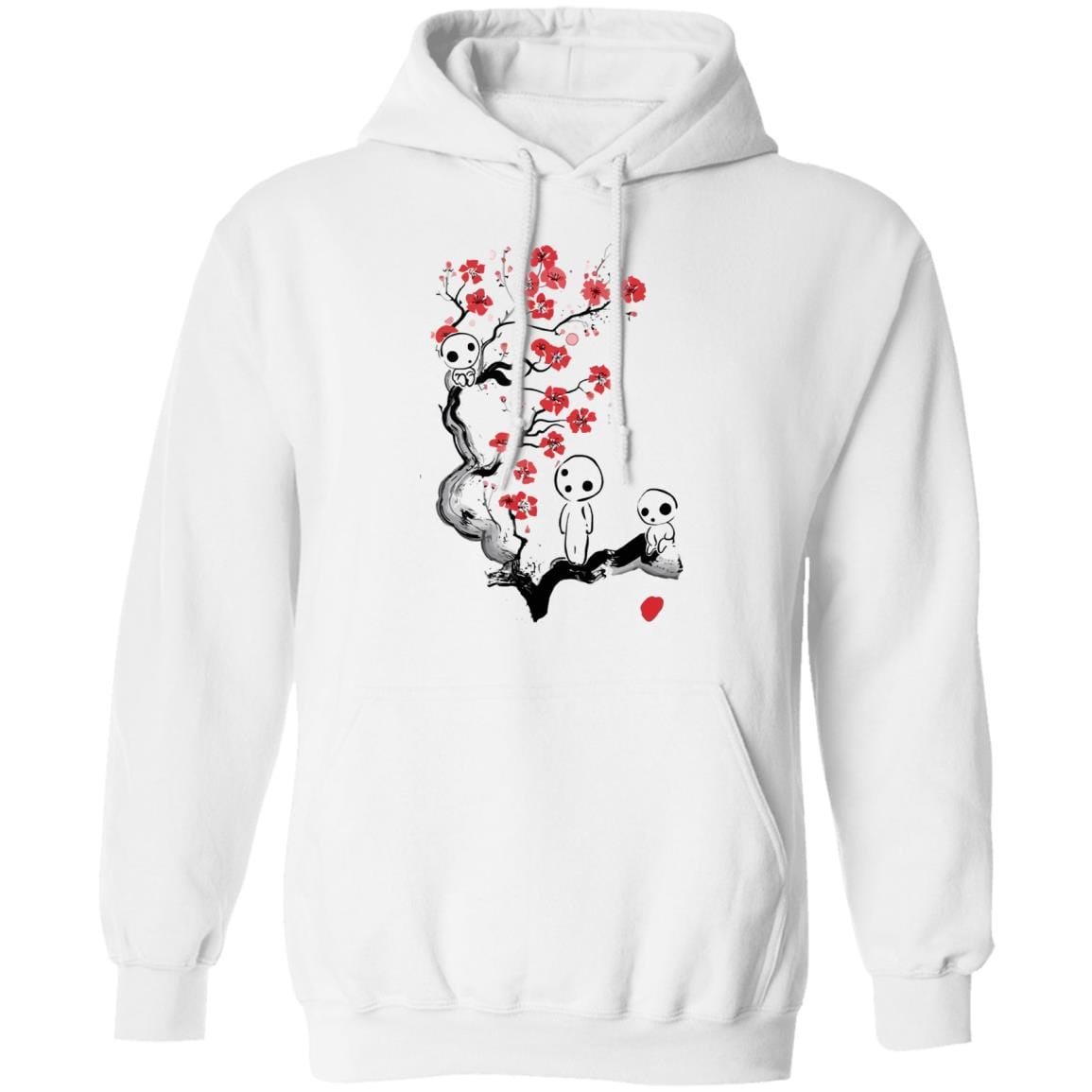 Princess Mononoke Kodama on the Cherry Blossom Hoodie