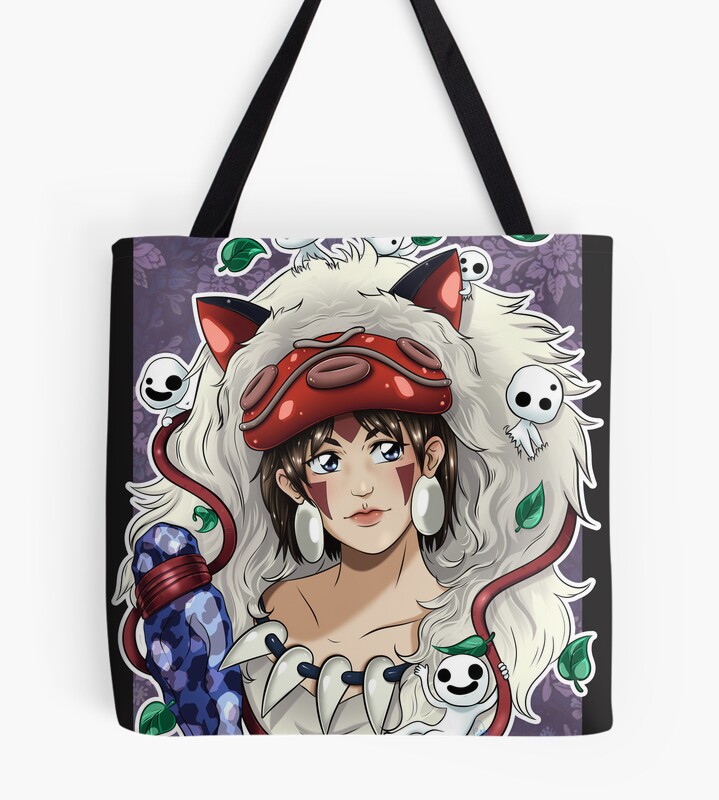 Princess Mononoke and Characters Tote