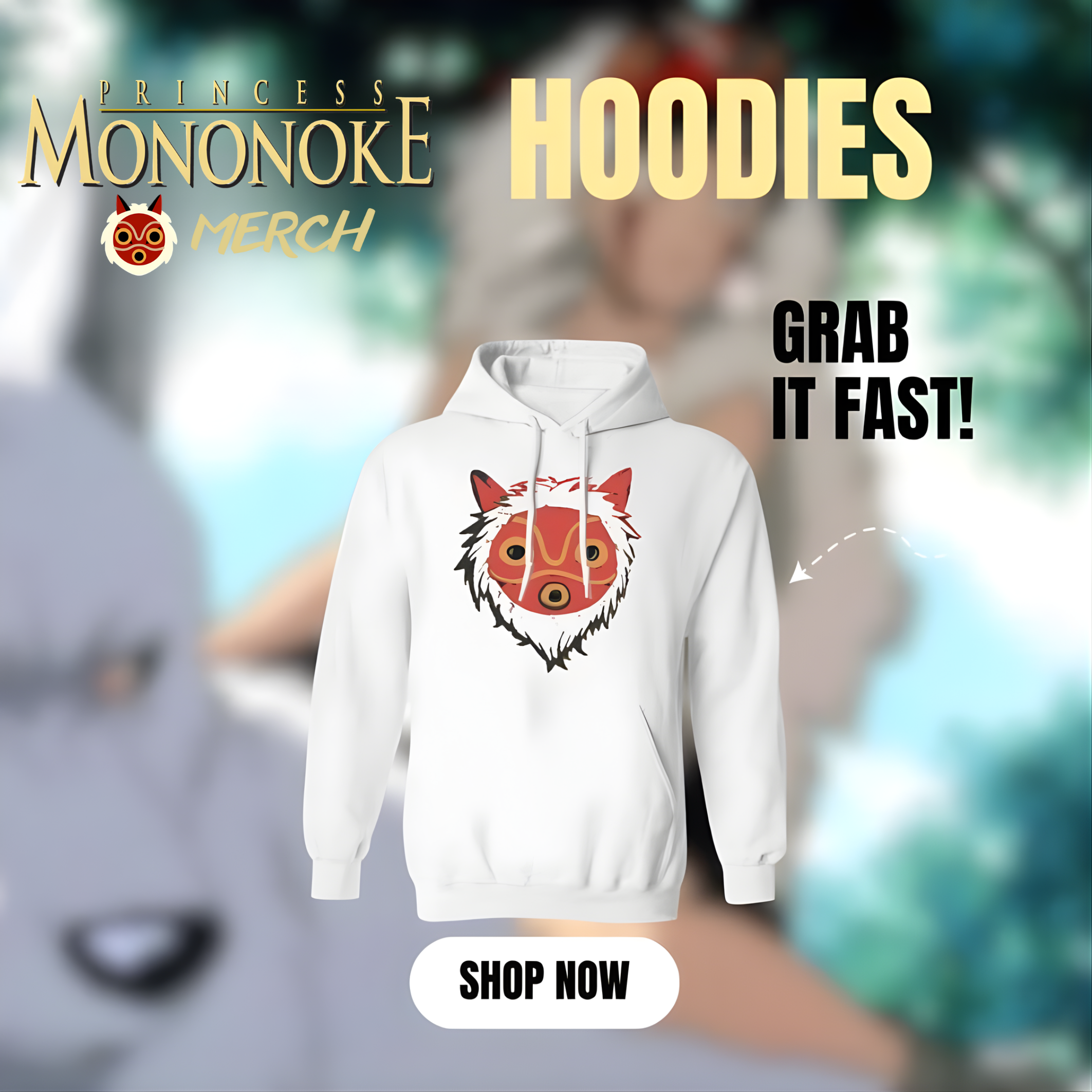 Princess Mononoke hoodie - Princess Mononoke Merch