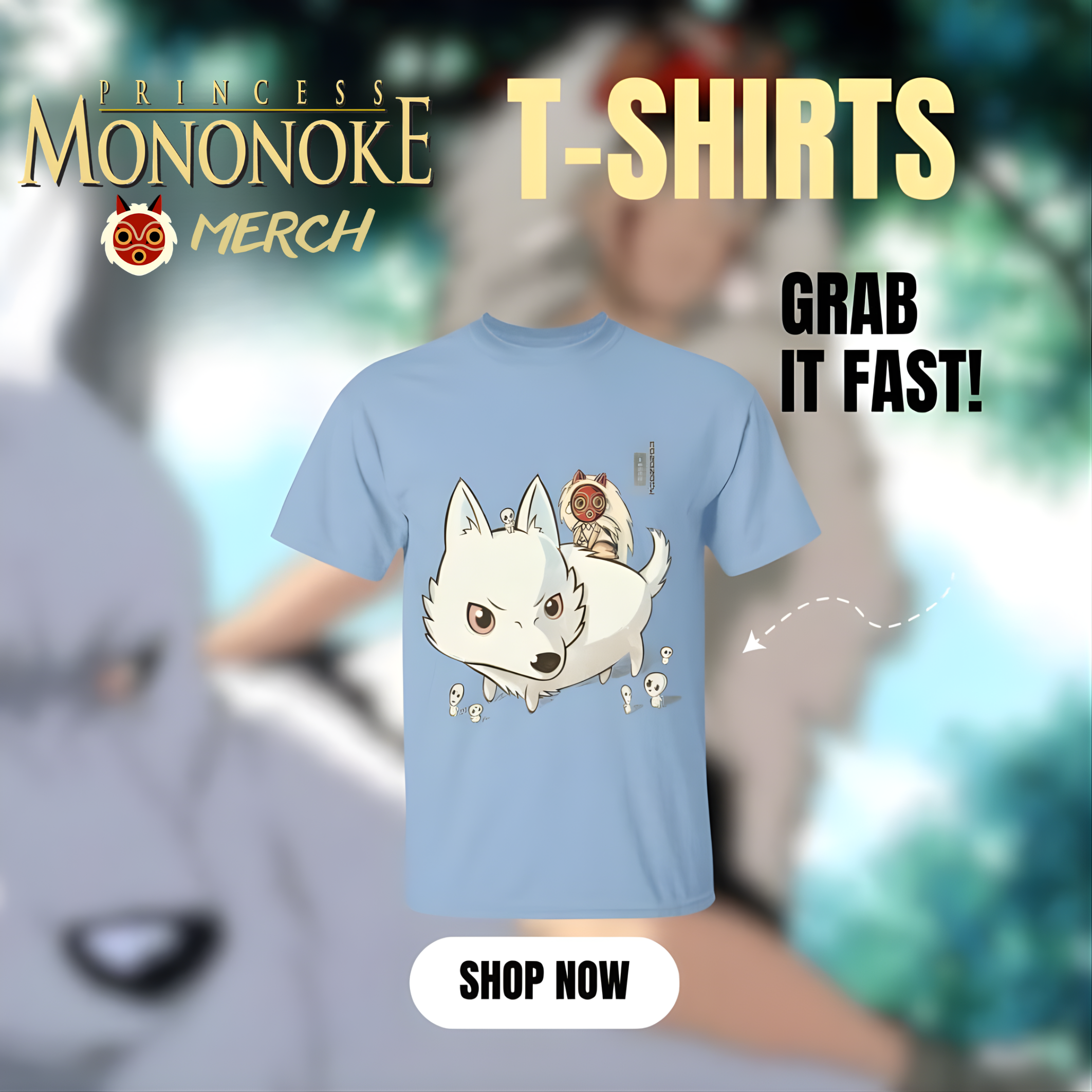 Princess Mononoke t shirt - Princess Mononoke Merch